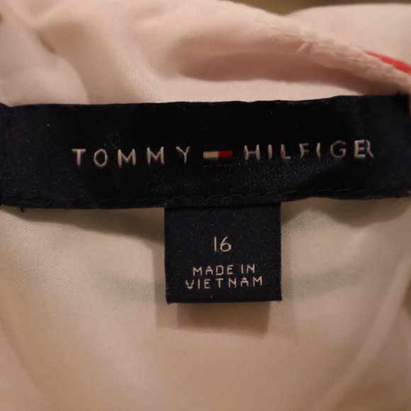 Tommy Hilfiger Sportswear Fit & Flare Striped Belted Dress Size 16 - Picture 4 of 7